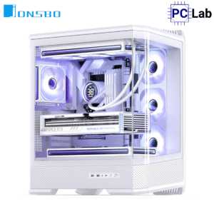 Vỏ case PC máy tính Jonsbo D400 White (ATX, Mid Tower, Trắng)