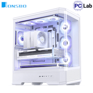 Vỏ case PC máy tính Jonsbo D400 White (ATX, Mid Tower, Trắng)