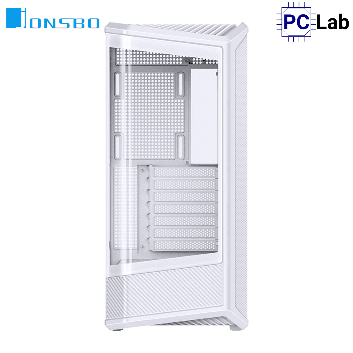 Vỏ case PC máy tính Jonsbo D400 White (ATX, Mid Tower, Trắng)