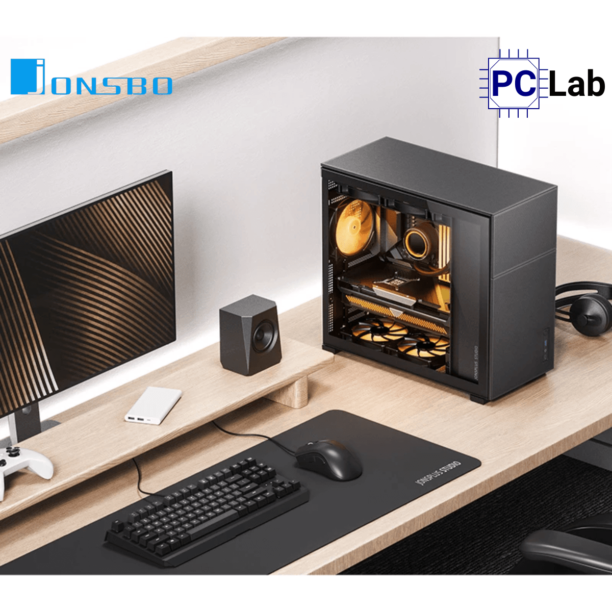 Vỏ case PC máy tính Jonsbo D41 MESH Black (ATX, Mid Tower, Đen)