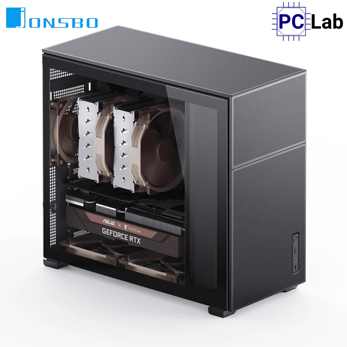 Vỏ case PC máy tính Jonsbo D41 MESH Black (ATX, Mid Tower, Đen)