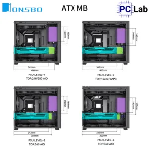 Vỏ case PC máy tính Jonsbo D41 MESH Black (ATX, Mid Tower, Đen)
