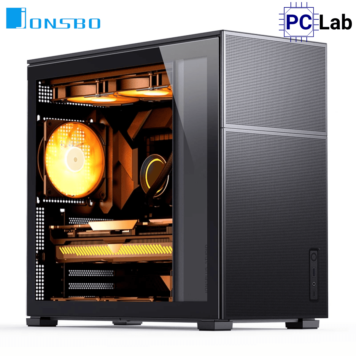 Vỏ case PC máy tính Jonsbo D41 MESH Black (ATX, Mid Tower, Đen)