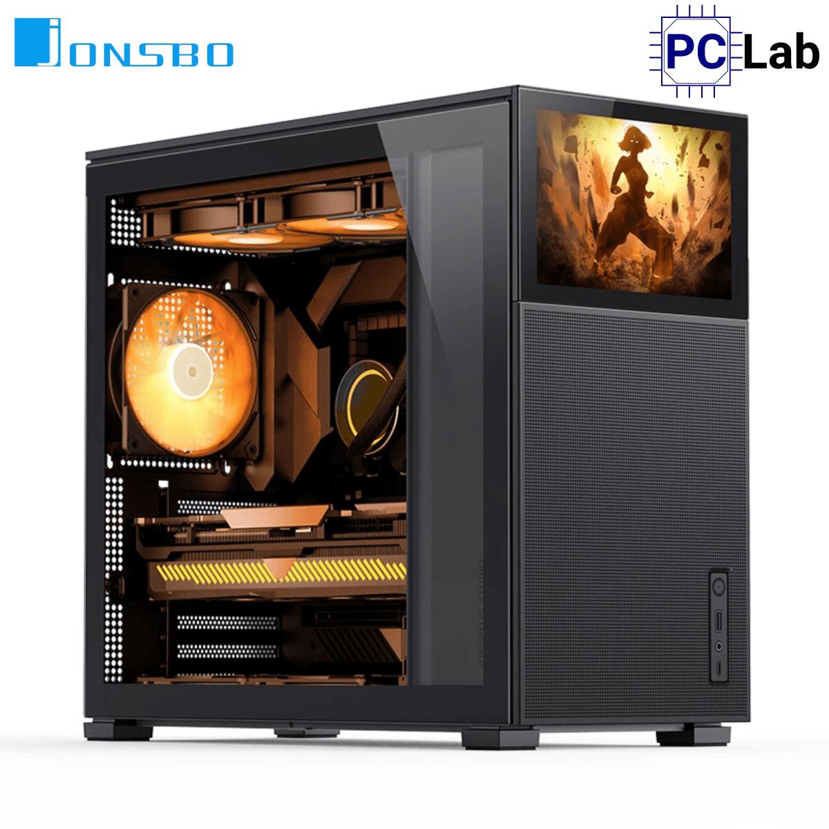 Vỏ case PC máy tính Jonsbo D41 MESH SCREEN Black (ATX, Mid Tower, Đen)