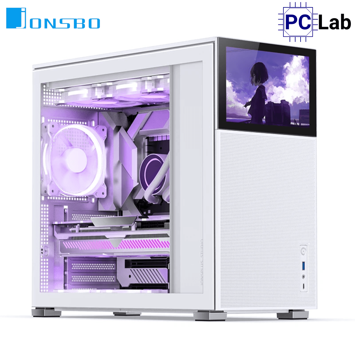 Vỏ case PC máy tính Jonsbo D41 MESH SCREEN White (ATX, Mid Tower, Trắng)