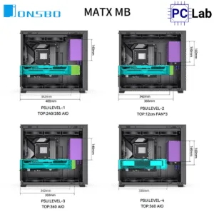 Vỏ case PC máy tính Jonsbo D41 STD Black (ATX, Mid Tower, Đen)