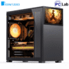 Vỏ case PC máy tính Jonsbo D41 STD SCREEN Black (ATX, Mid Tower, Đen)