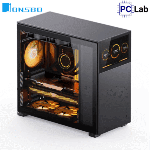 Vỏ case PC máy tính Jonsbo D41 STD SCREEN Black (ATX, Mid Tower, Đen)