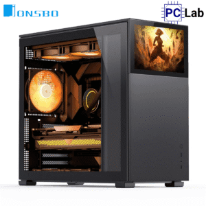Vỏ case PC máy tính Jonsbo D41 STD SCREEN Black (ATX, Mid Tower, Đen)