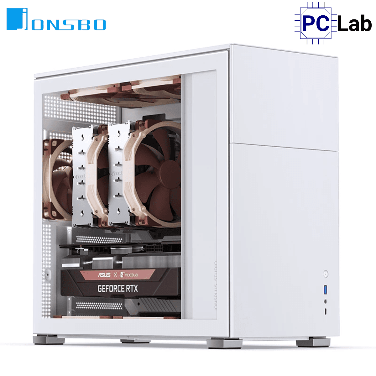 Vỏ case PC máy tính Jonsbo D41 STD White (ATX, Mid Tower, Trắng)