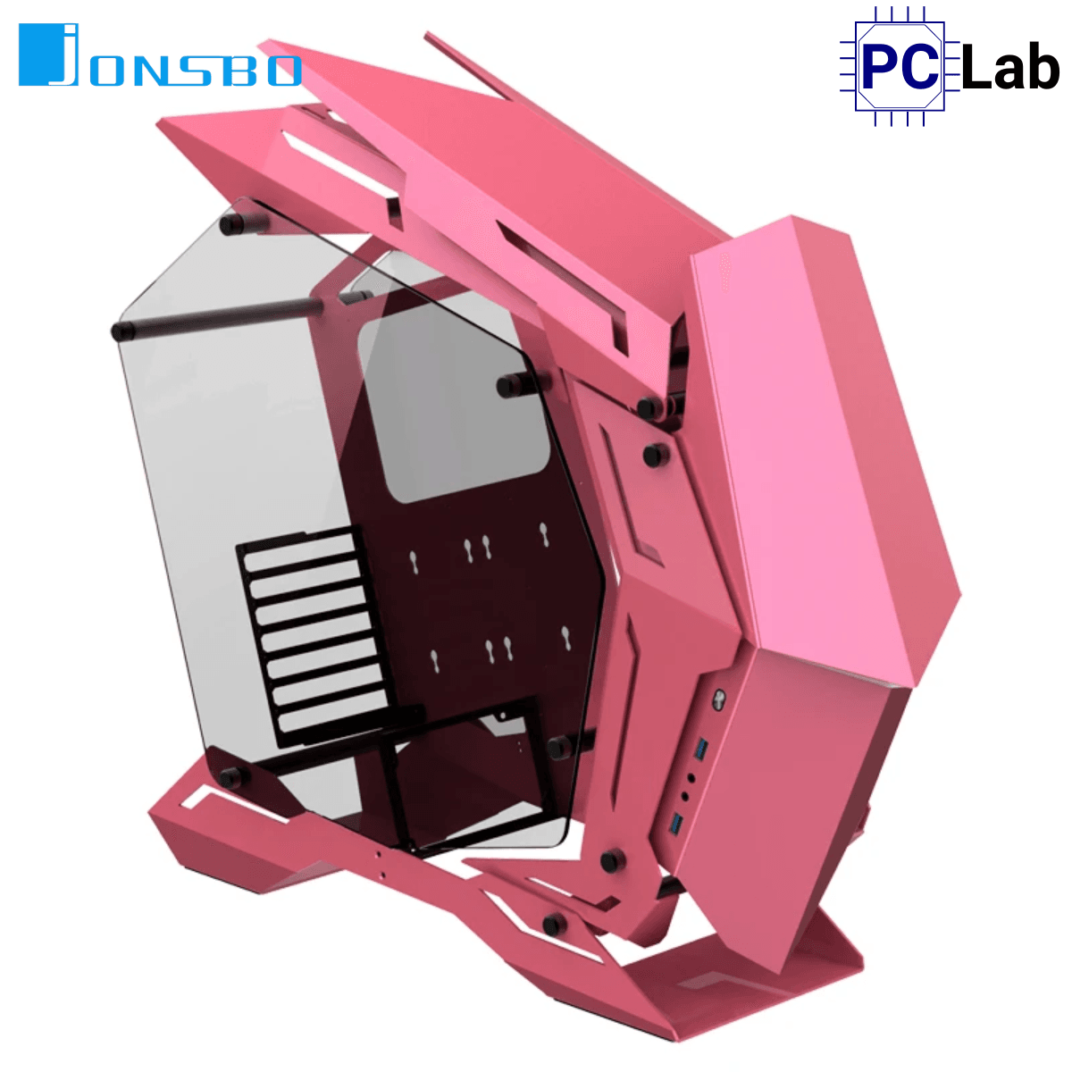 Vỏ case PC máy tính Jonsbo MOD-3 Pink (ATX, Mid Tower, Hồng)
