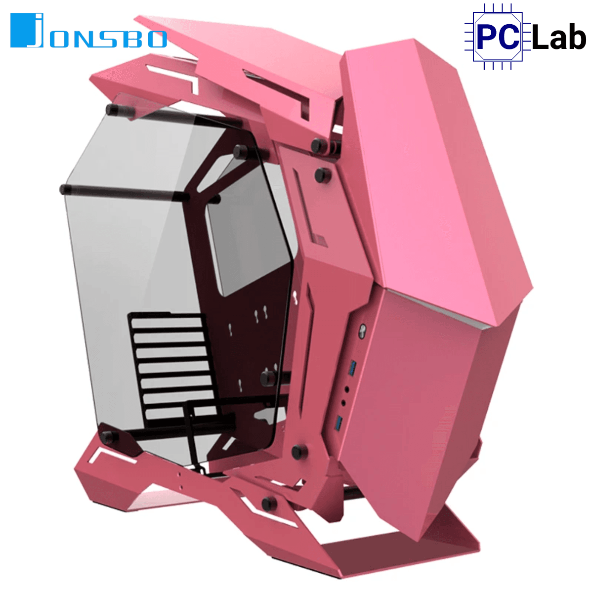 Vỏ case PC máy tính Jonsbo MOD-3 Pink (ATX, Mid Tower, Hồng)