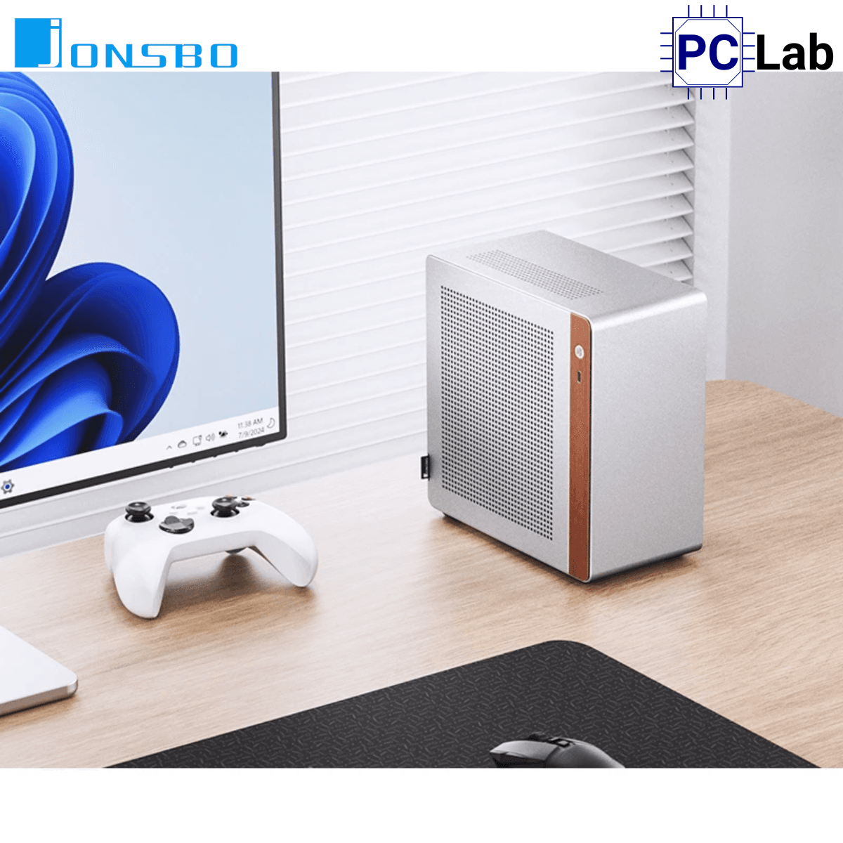 Vỏ case PC máy tính Jonsbo N10 Silver (ITX, Mini Tower, Bạc)