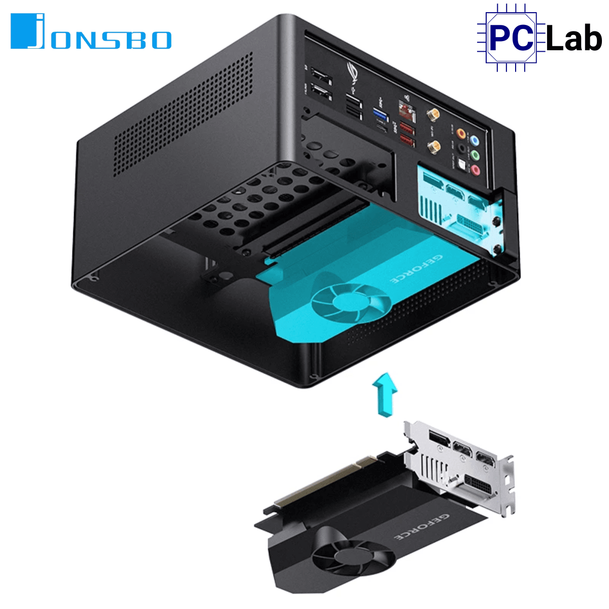 Vỏ case PC máy tính Jonsbo NV10 Black (ITX, Mini Tower, Đen)