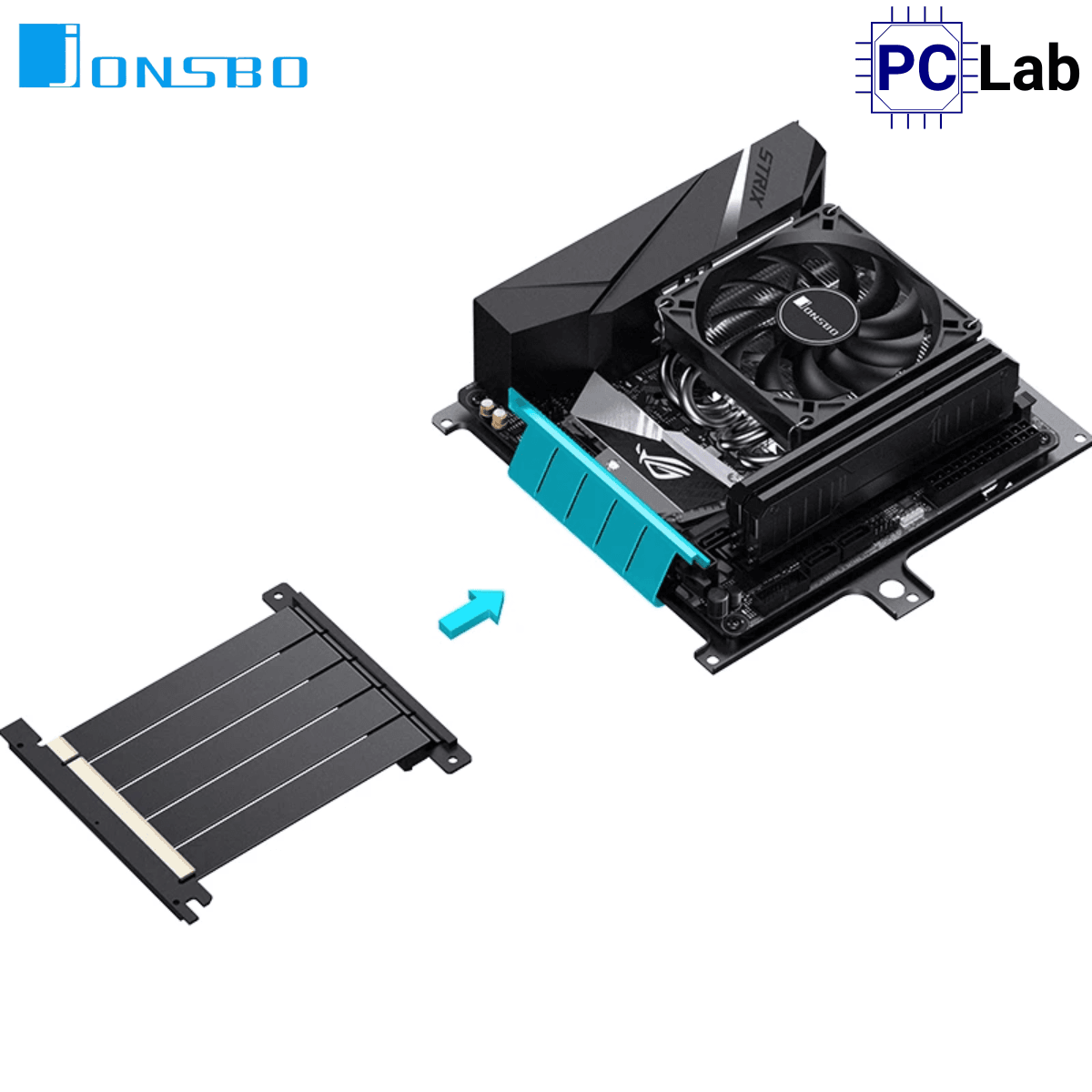 Vỏ case PC máy tính Jonsbo NV10 Black (ITX, Mini Tower, Đen)