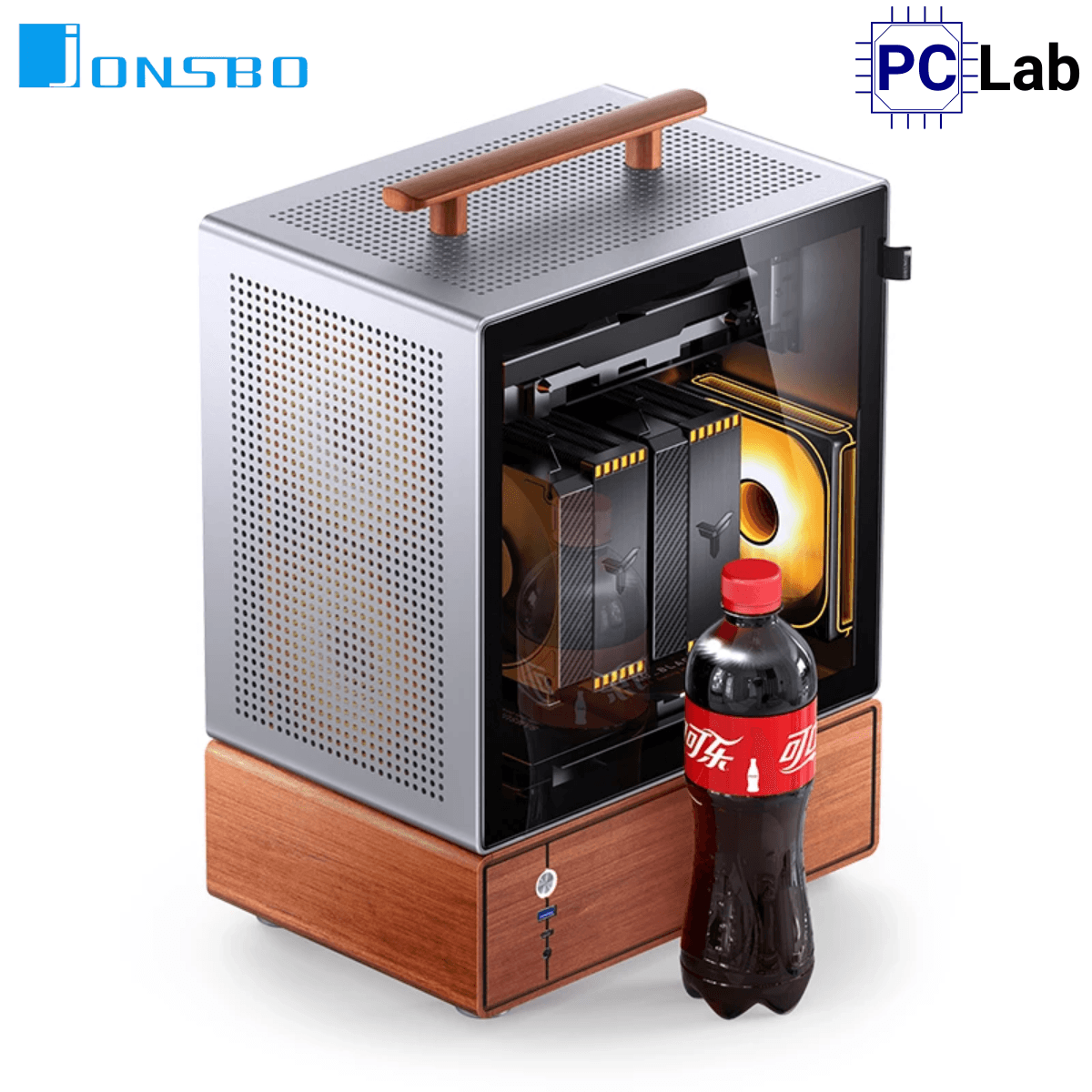 Vỏ case PC máy tính Jonsbo T7 Silver (M-ATX, Mid Tower, Bạc)