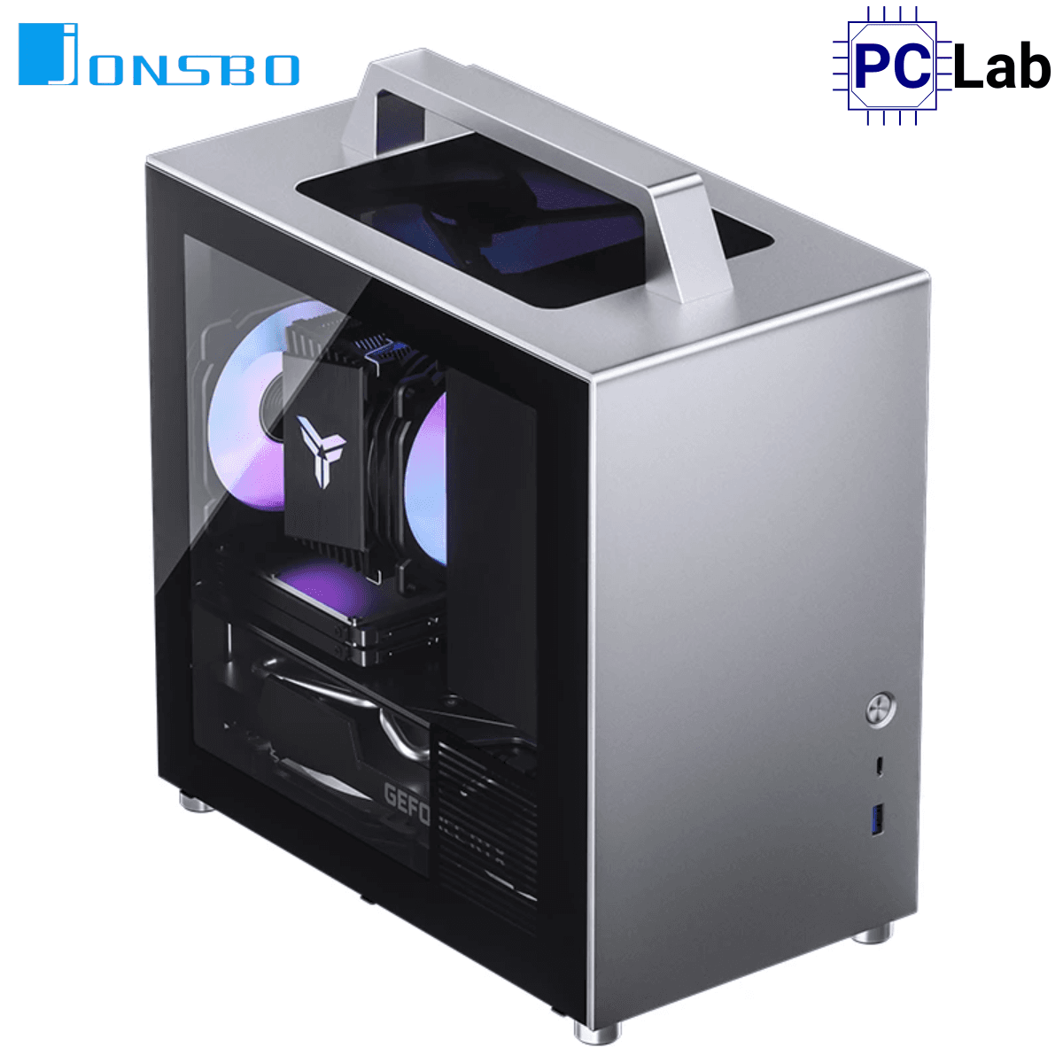 Vỏ case PC máy tính Jonsbo T8 PLUS Silver (ITX, Mini Tower, Bạc)