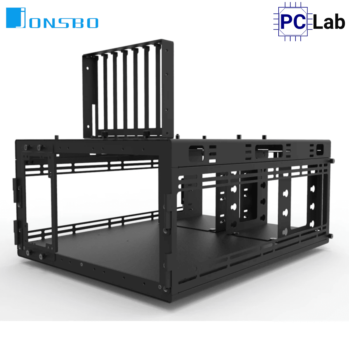 Vỏ case PC máy tính Jonsbo TB01 Black (E-ATX, Full Tower, Đen)