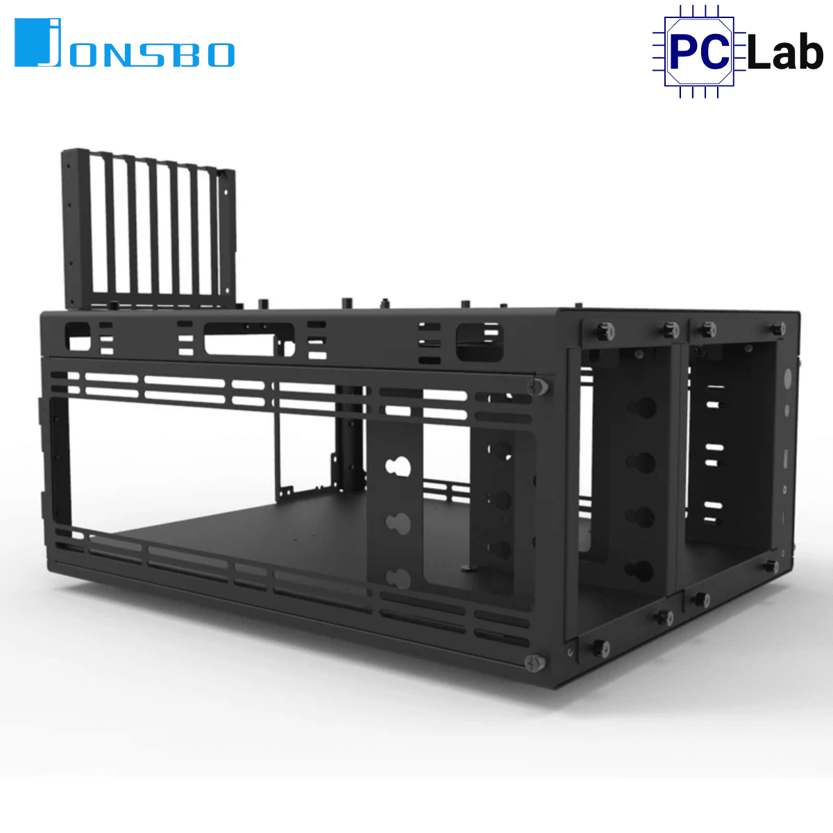 Vỏ case PC máy tính Jonsbo TB01 Black (E-ATX, Full Tower, Đen)