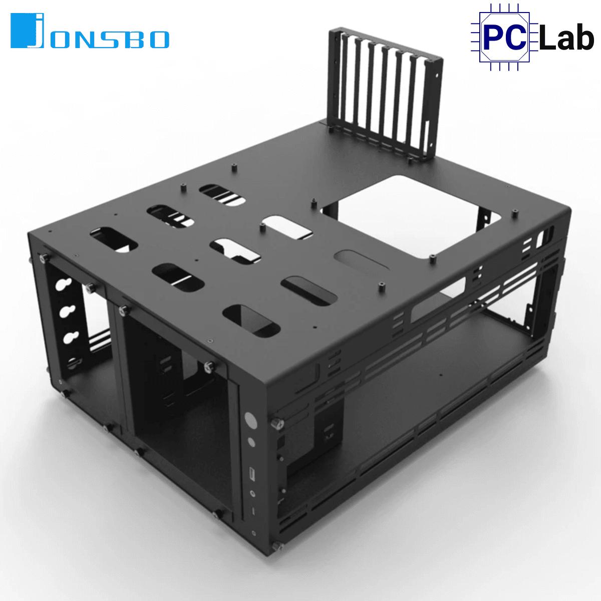 Vỏ case PC máy tính Jonsbo TB01 Black (E-ATX, Full Tower, Đen)