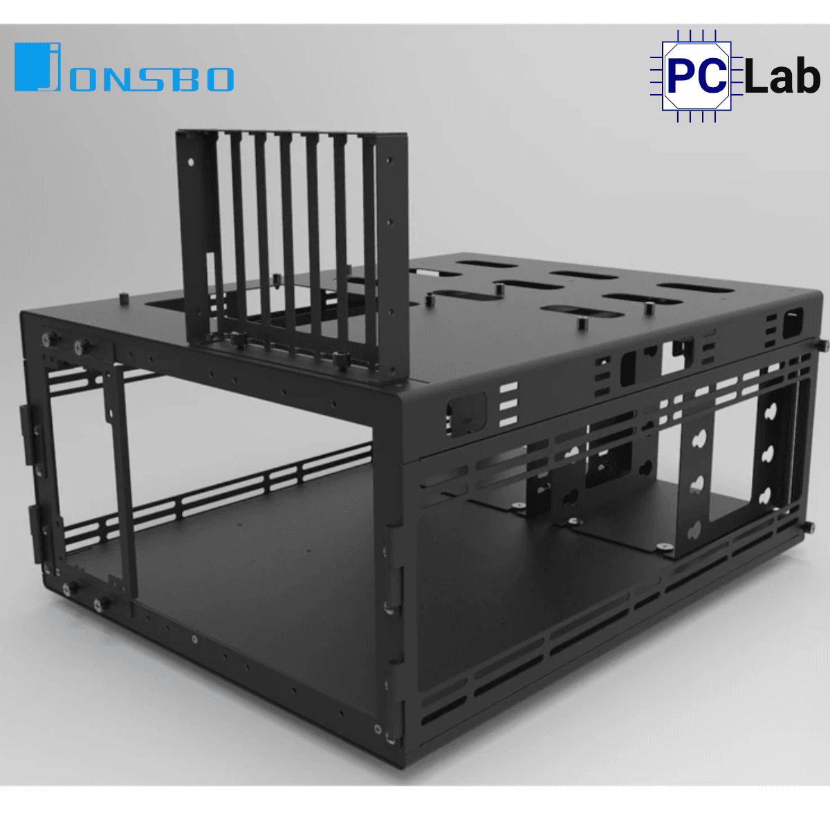 Vỏ case PC máy tính Jonsbo TB01 Black (E-ATX, Full Tower, Đen)