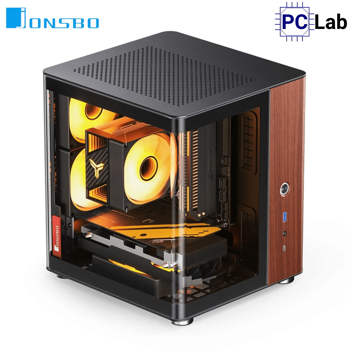 Vỏ case PC máy tính Jonsbo TK-0 Black (ITX, Mini Tower, Đen)