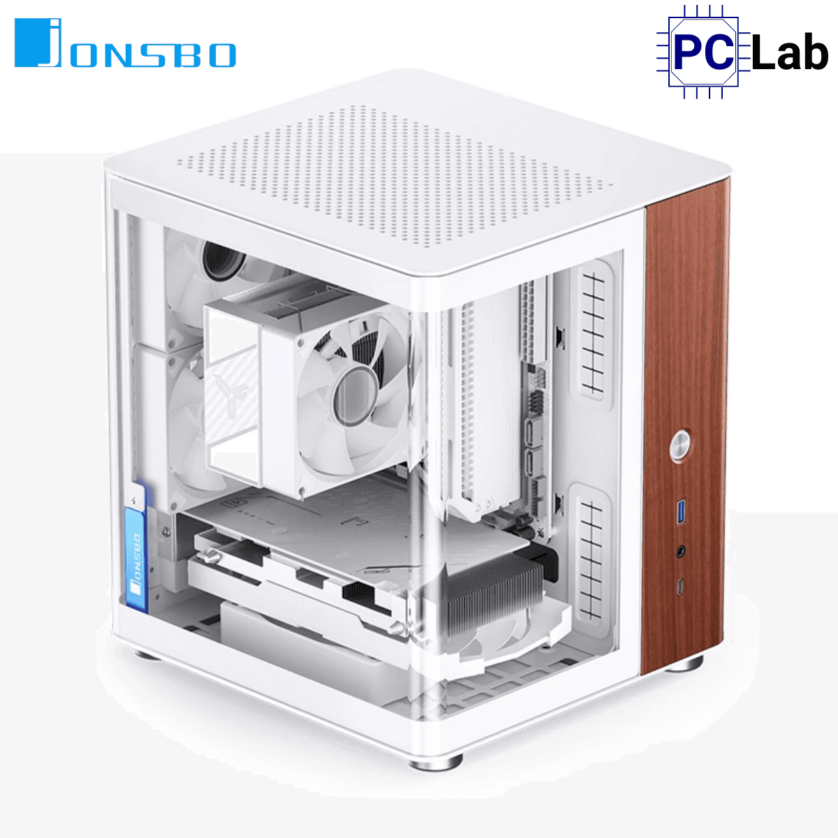 Vỏ case PC máy tính Jonsbo TK-0 White (ITX, Mini Tower, Trắng)