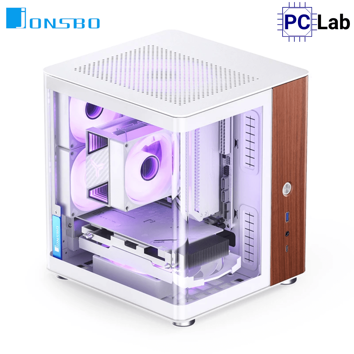 Vỏ case PC máy tính Jonsbo TK-0 White (ITX, Mini Tower, Trắng)