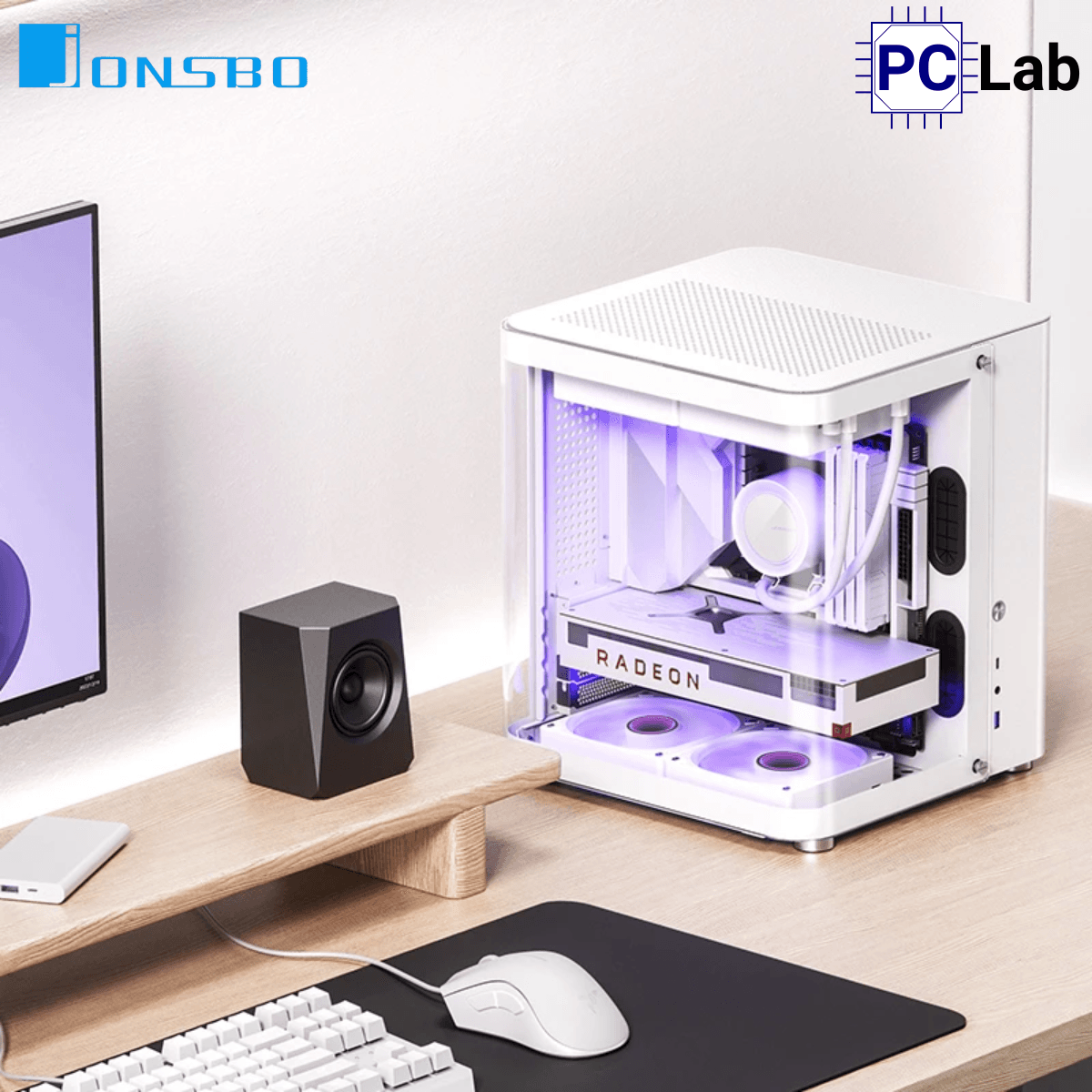Vỏ case PC máy tính Jonsbo TK-1 White (M-ATX, Mid Tower, Trắng)