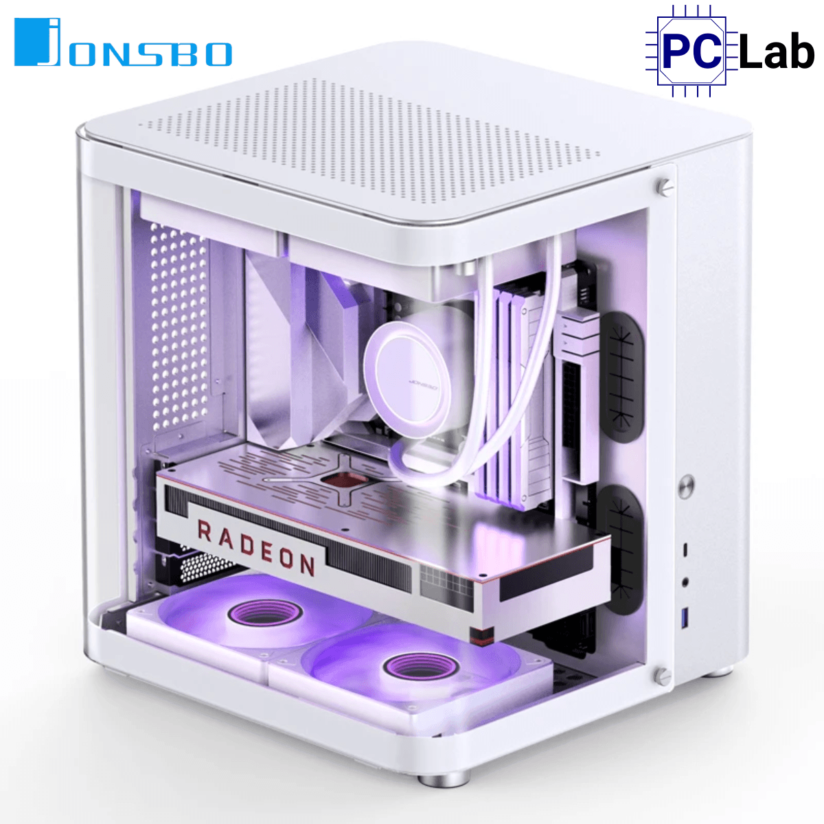 Vỏ case PC máy tính Jonsbo TK-1 White (M-ATX, Mid Tower, Trắng)
