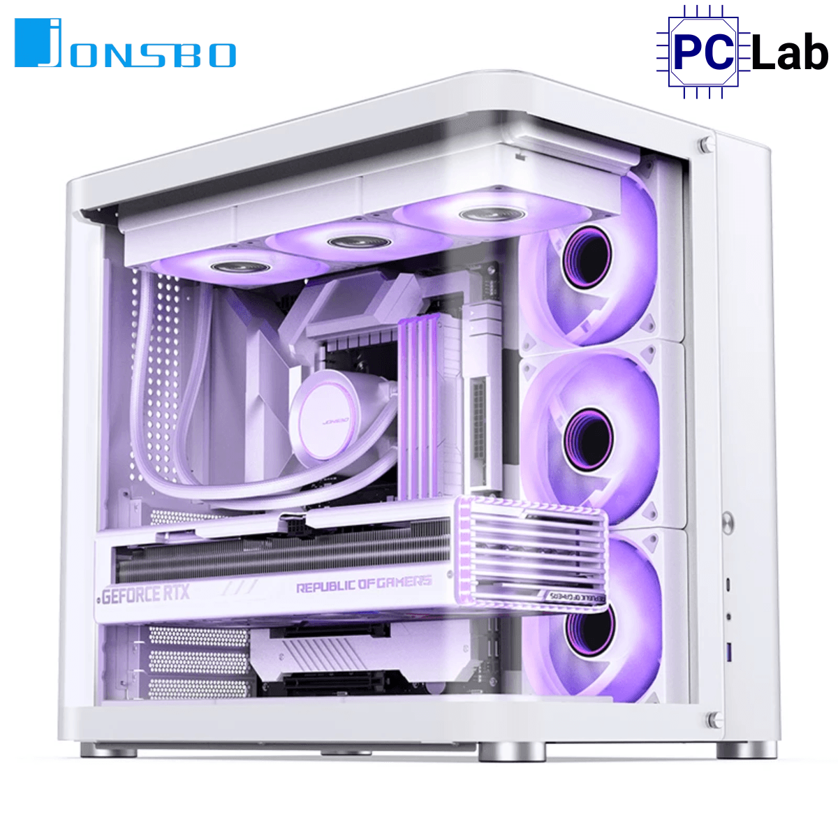 Vỏ case PC máy tính Jonsbo TK-2 White (ATX, Mid Tower, Trắng)