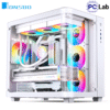 Vỏ case PC máy tính Jonsbo TK-3 White (ATX, Mid Tower, Trắng)