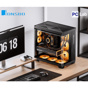 Vỏ case PC máy tính Jonsbo TK-4 Black (ATX, Mid Tower, Đen)