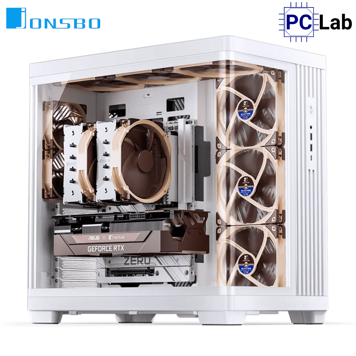 Vỏ case PC máy tính Jonsbo TK-4 White (ATX, Mid Tower, Trắng)