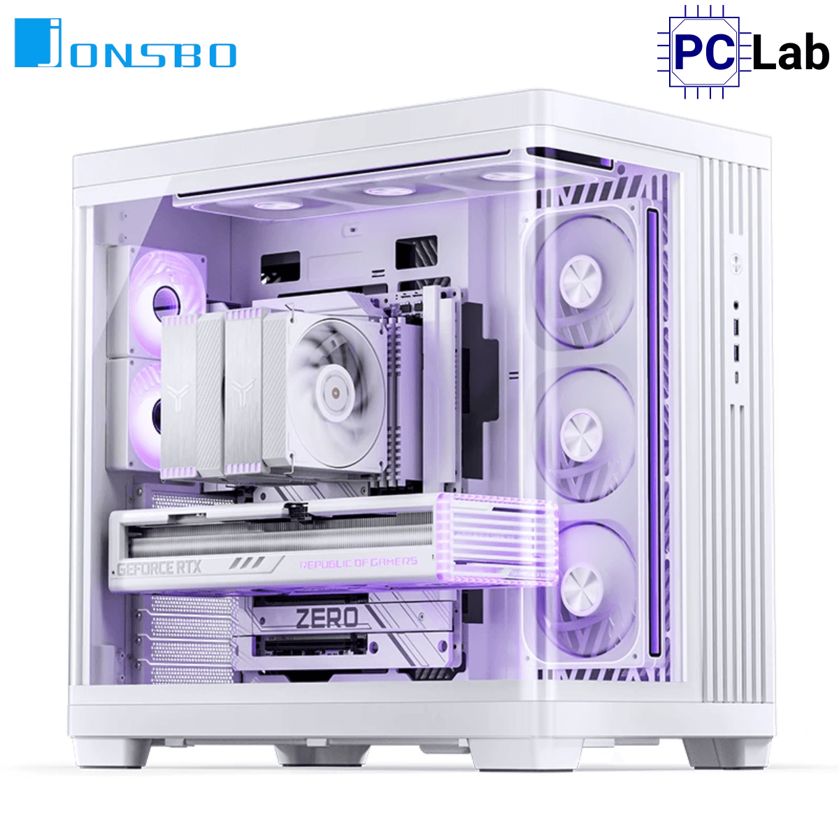 Vỏ case PC máy tính Jonsbo TK-4 White (ATX, Mid Tower, Trắng)