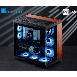 Vỏ case PC máy tính Jonsbo TK-4 WOOD (ATX, Mid Tower, Đen Gỗ)