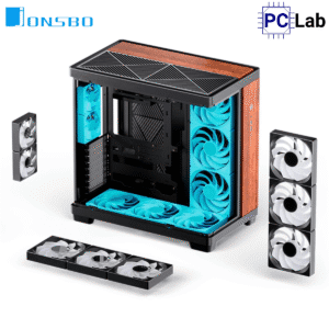 Vỏ case PC máy tính Jonsbo TK-4 WOOD (ATX, Mid Tower, Đen Gỗ)