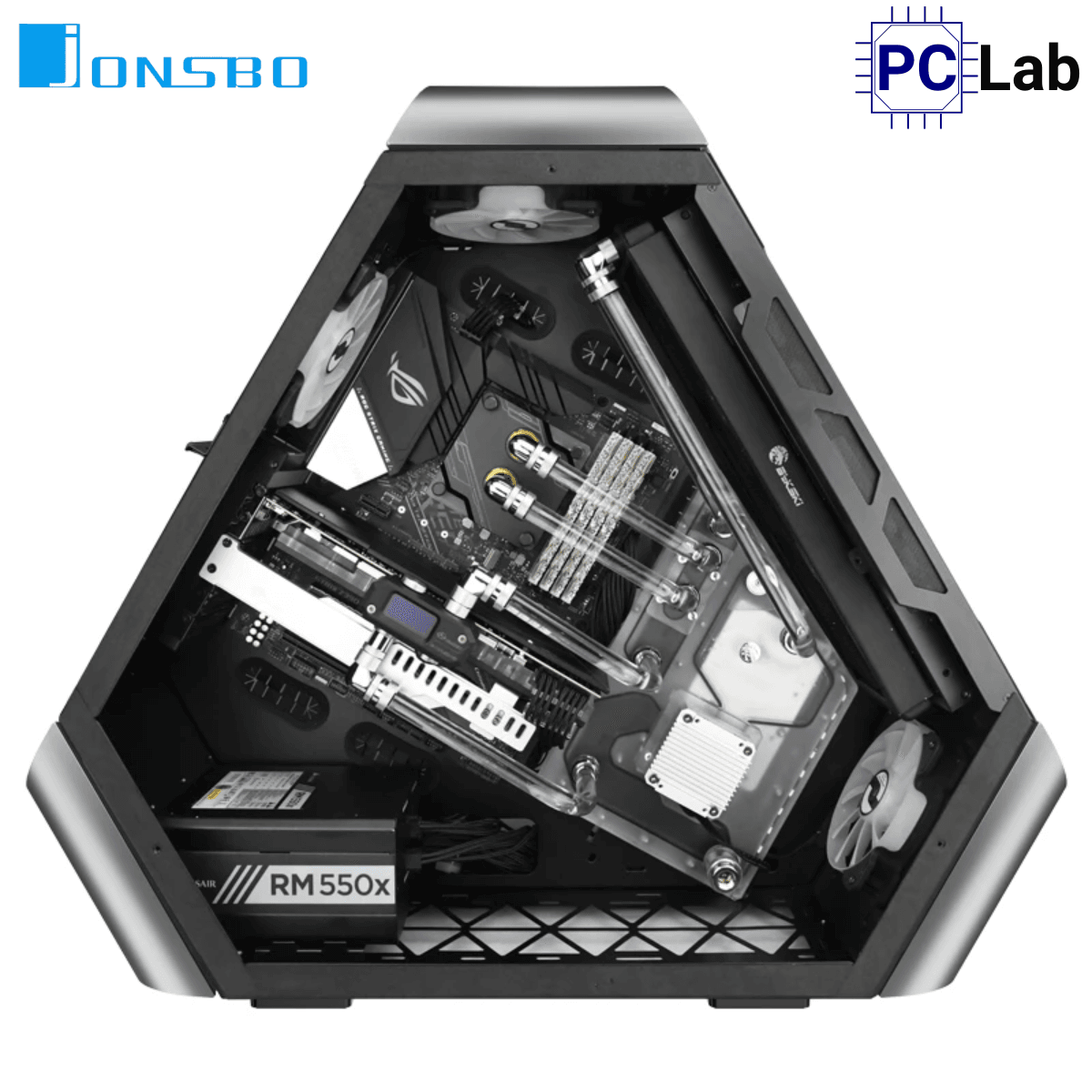 Vỏ case PC máy tính Jonsbo TR03-A Silver (ATX, Mid Tower, Bạc)