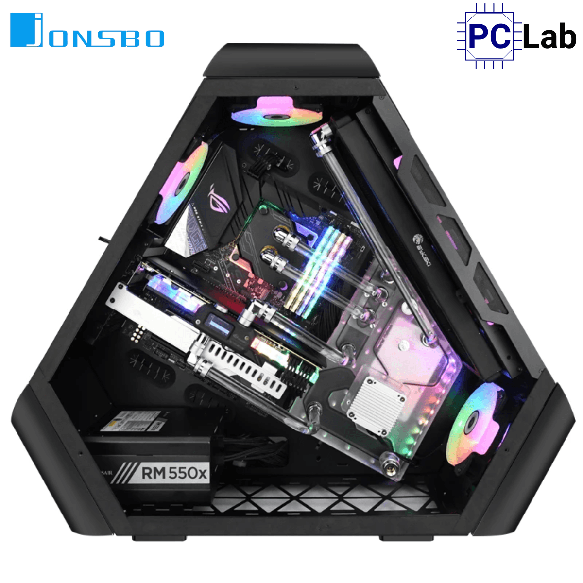 Vỏ case PC máy tính Jonsbo TR03-G Black (ATX, Mid Tower, Đen)