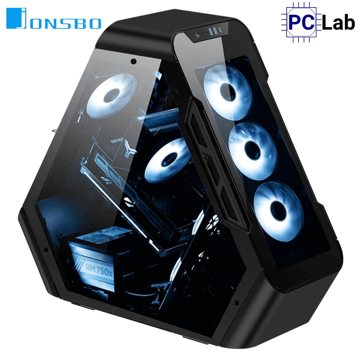 Vỏ case PC máy tính Jonsbo TR03-G Black (ATX, Mid Tower, Đen)