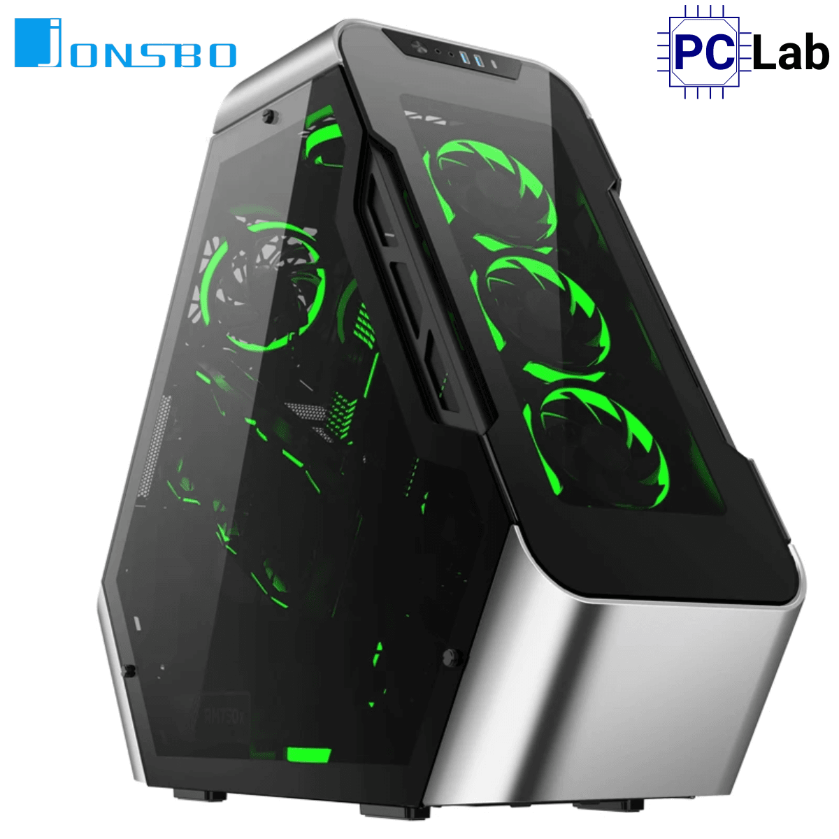 Vỏ case PC máy tính Jonsbo TR03-G Silver (ATX, Mid Tower, Bạc)