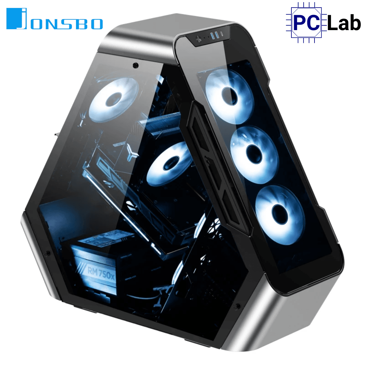 Vỏ case PC máy tính Jonsbo TR03-G Silver (ATX, Mid Tower, Bạc)