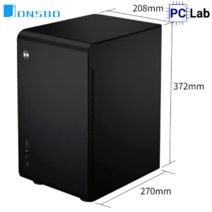 Vỏ case PC máy tính Jonsbo U3 Black (M-ATX, Mid Tower, Đen)