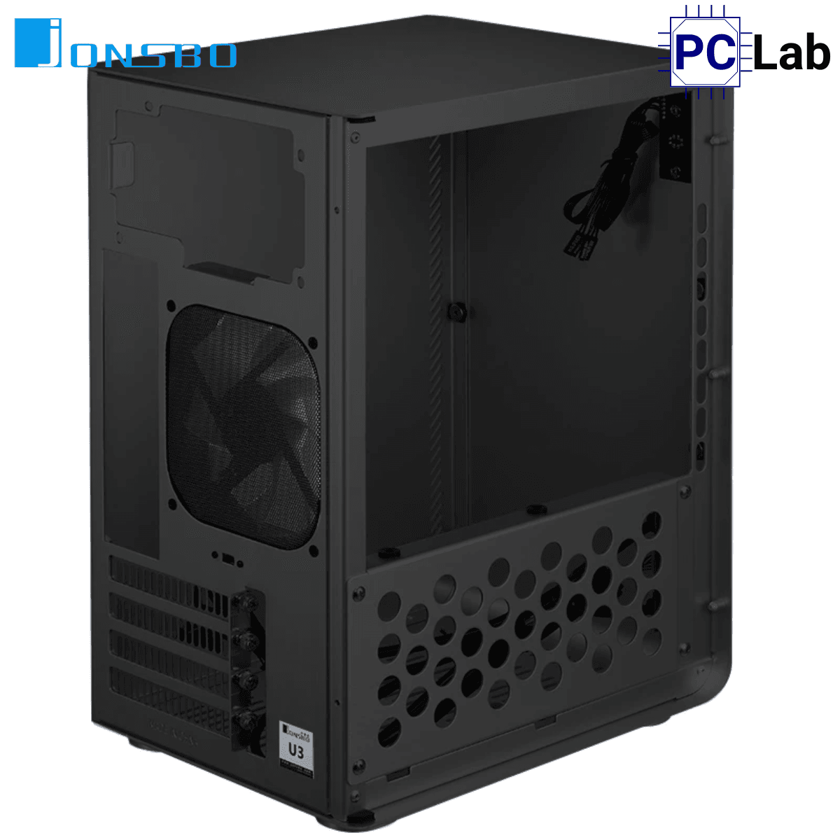 Vỏ case PC máy tính Jonsbo U3 Black (M-ATX, Mid Tower, Đen)