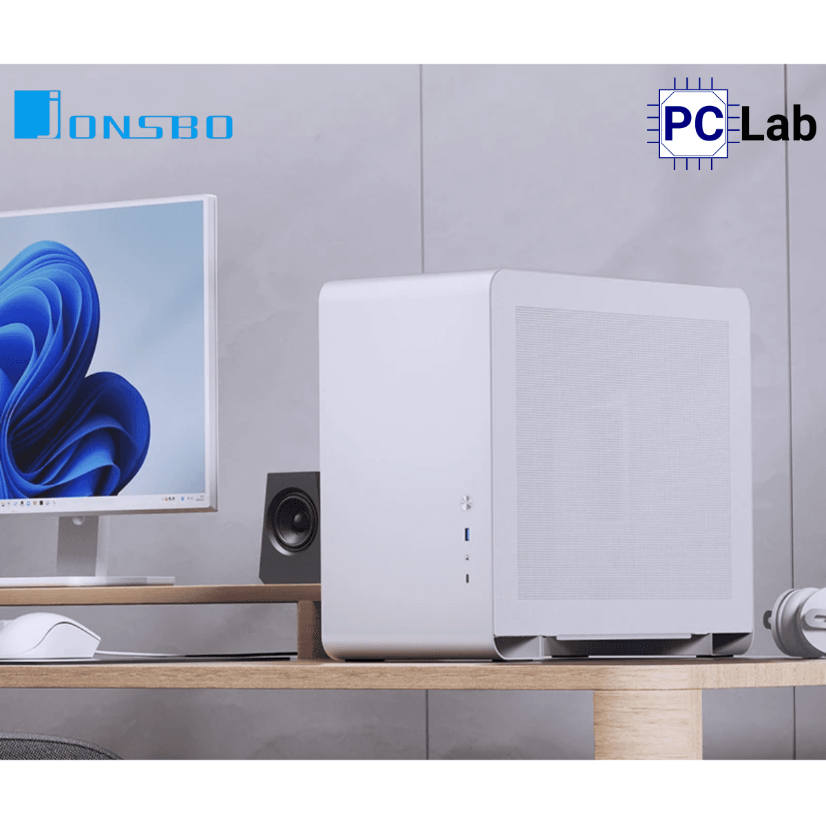 Vỏ case PC máy tính Jonsbo U4 MINI White (M-ATX, Mid Tower, Trắng)