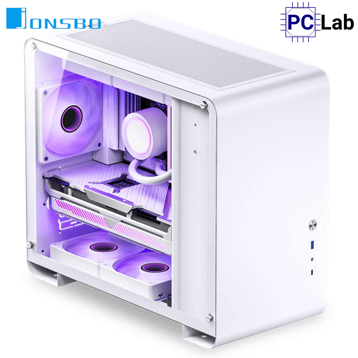 Vỏ case PC máy tính Jonsbo U4 MINI White (M-ATX, Mid Tower, Trắng)