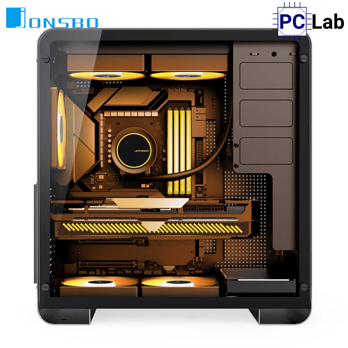 Vỏ case PC máy tính Jonsbo U4 Pro Black (ATX, Mid Tower, Đen)