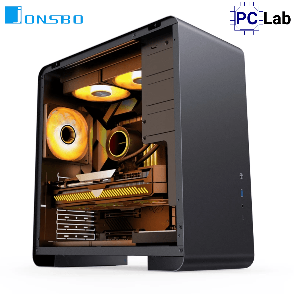 Vỏ case PC máy tính Jonsbo U4 Pro MESH Black (ATX, Mid Tower, Đen)