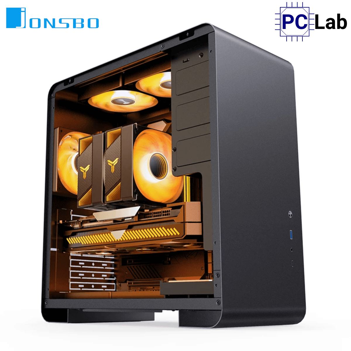 Vỏ case PC máy tính Jonsbo U4 Pro MESH Black (ATX, Mid Tower, Đen)