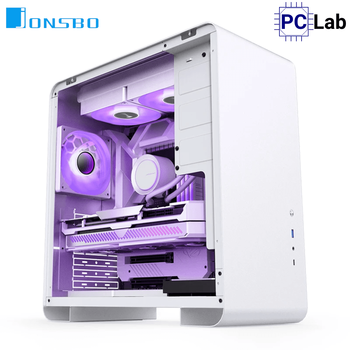 Vỏ case PC máy tính Jonsbo U4 Pro MESH White (ATX, Mid Tower, Trắng)